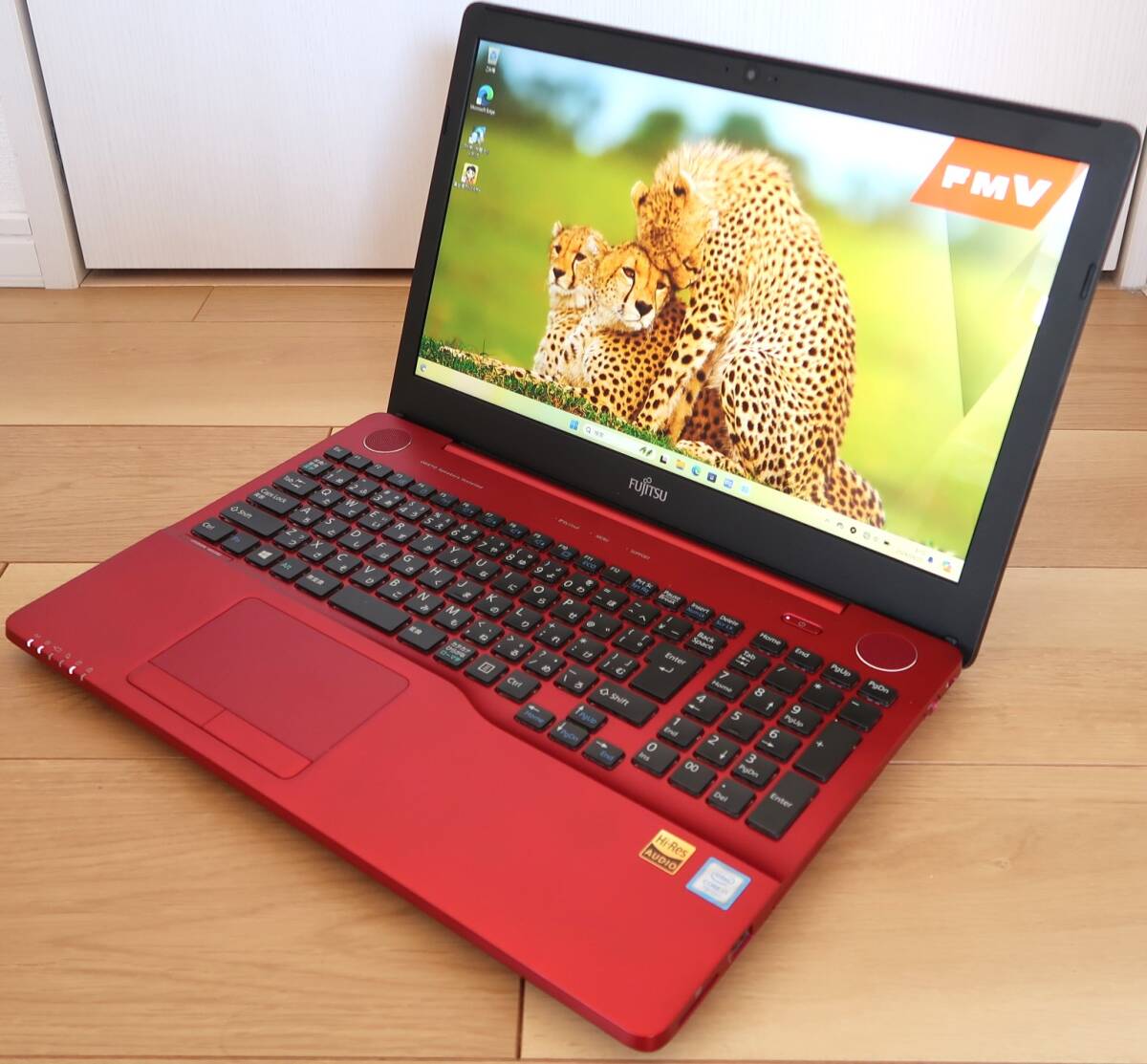 ★超美品★Core i7-7700HQ/新品1TB SSD/16GBメモリ/フルHD/ハイレゾONKYO SP/ブルーレイ★富士通LIFEBOOK AH53/B2 ルビーレッド★_画像2