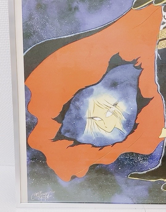【希少 非売品】宇宙海賊 キャプテンハーロック 松本零士 ポスター コロムビア レコード サイン入り ビンテージ レトロ 販促品 1978年の画像6