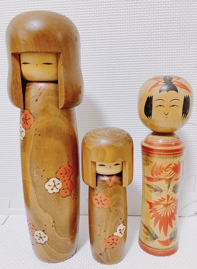 【6点まとめ 希少 レトロ】創作こけし 卯三郎 5点 賀彦 1点 民芸品 工芸品 伝統工芸品 1円スタート の画像4