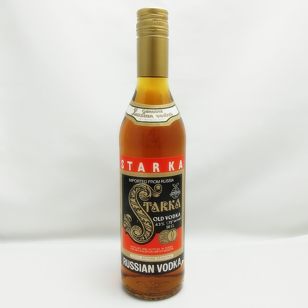 B24-844 STARKA スタルカ ロシア ウォッカ 500ml 43% RUSSIAN VODKA オールドウォッカ スピリッツ ベリョースカ 古酒 箱付き 未開栓_画像2