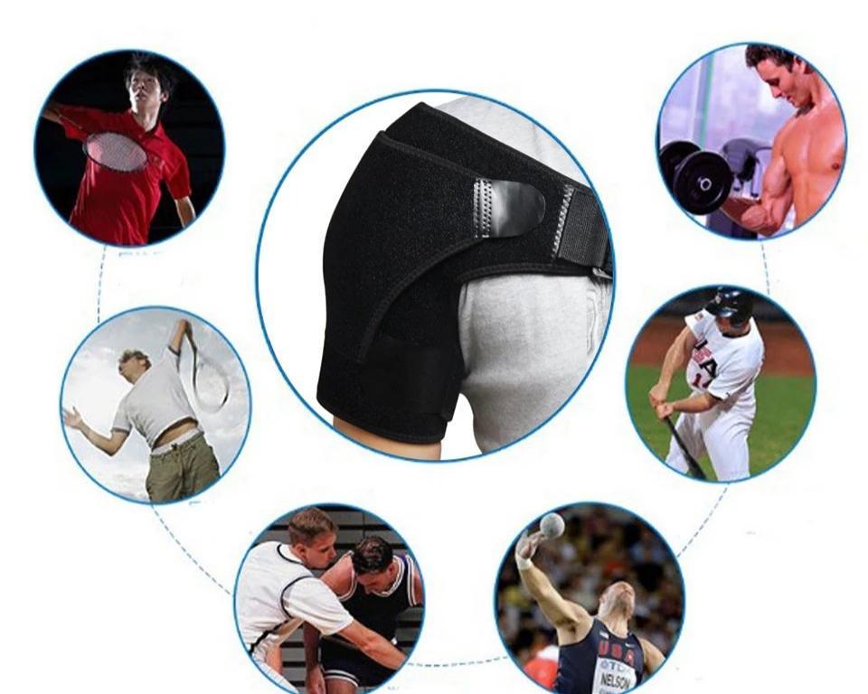 肩サポーター フリーサイズ 男女兼用 関節痛 固定ショルダー スポーツサポーターの画像8