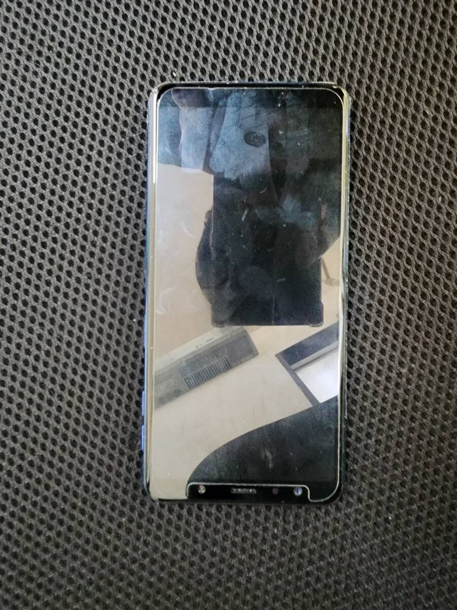 完動品 楽天モバイル SM-A750C SAMSUNG Galaxy A7 ブルー SIMロック解除済の画像3