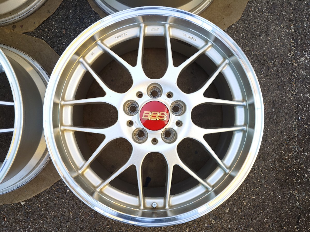 鍛造 BBS RG-R DSK ダイヤモンドシルバークリア 18インチ 8J+35 RG753 PCD114.3 5穴 4本の画像2