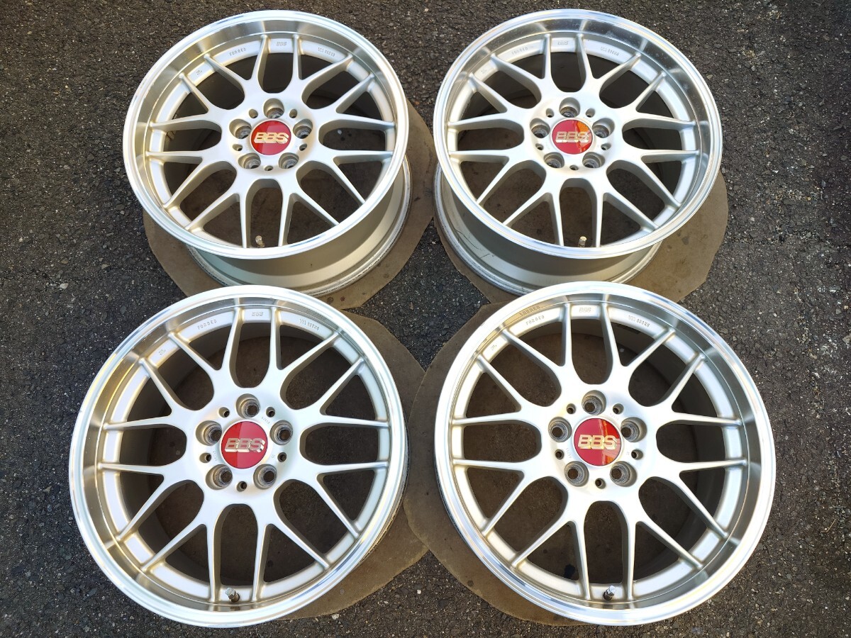 鍛造 BBS RG-R DSK ダイヤモンドシルバークリア 18インチ 8J+35 RG753 PCD114.3 5穴 4本の画像1