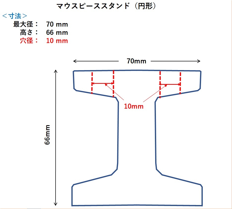 マウスピーススタンド（ひのき製）ホルン用-３穴　ドリンクホルダー対応品_寸法をよく確認して下さい。