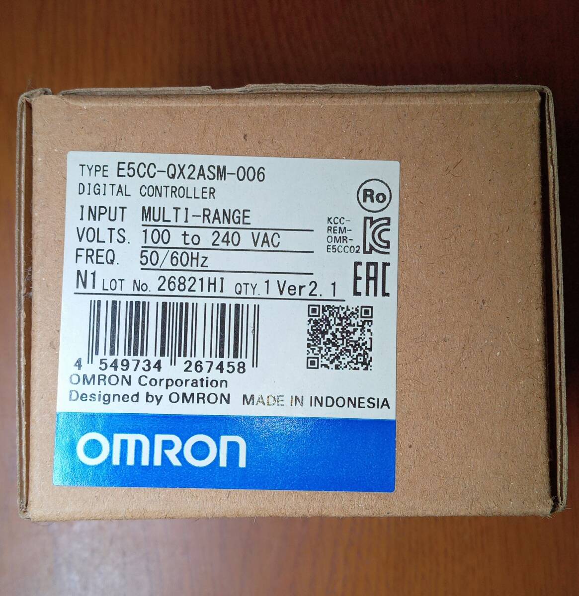 OMRON【温度調節器】E5CC-QX2ASM-006の画像1