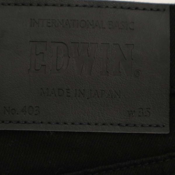 EDWIN エドウィン E403F 通年 リヨセル混★ ストレッチ デニム パンツ ジーンズ Sz.35 メンズ 黒 日本製 大きいサイズ C4B01533_3#Pの画像7