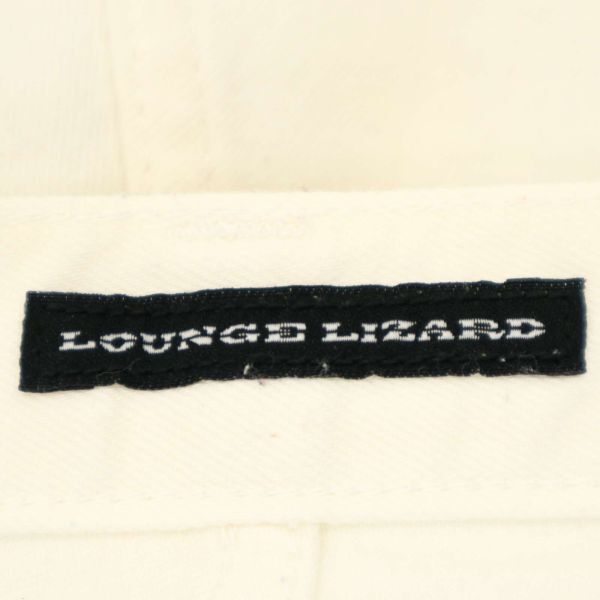 LOUNGE LIZARD ラウンジリザード 通年 ストレッチ★ ホワイト スキニー デニム パンツ ジーンズ Sz.2 メンズ 白 日本製 C4B01526_3#Rの画像8