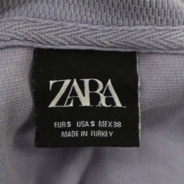 ZARA ザラ マン 現行タグ★ 春夏 ウォッシュ加工 オーバーサイズ 7分袖 フーディー プルオーバー パーカー Sz.S　メンズ　C4T03497_4#D_画像5