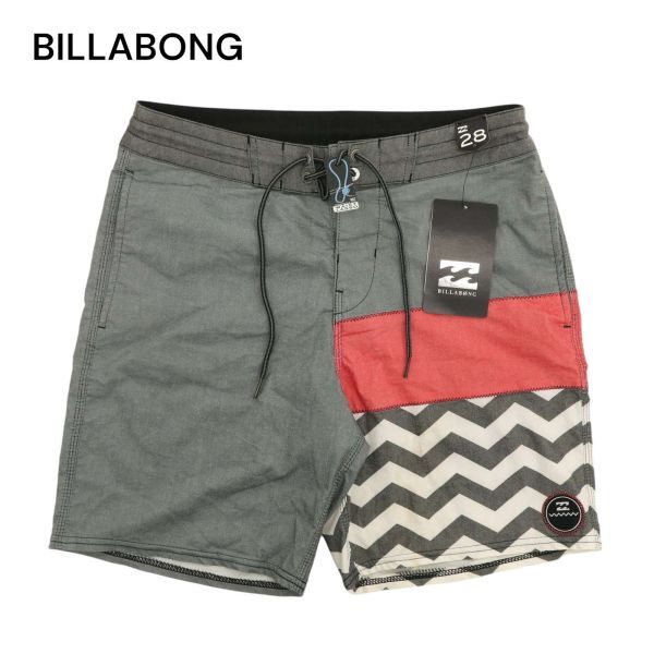  не использовался * BILLABONG Billabong весна лето Logo нашивка вода суша обе для переключатель шорты Surf шорты Sz.28 мужской C4B01794_4#P