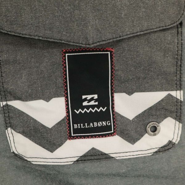  не использовался * BILLABONG Billabong весна лето Logo нашивка вода суша обе для переключатель шорты Surf шорты Sz.28 мужской C4B01794_4#P