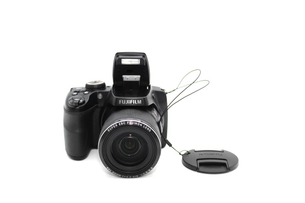 FUJIFILM 富士フイルム FinePix S9200 50x ファインピックス コンパクトデジタルカメラ レンズキャップ 純正ストラップ_画像1