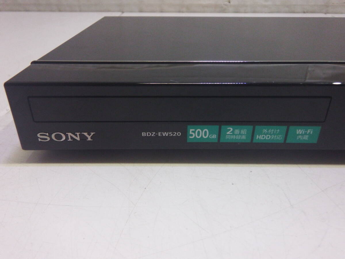 yk240401 SONY ソニー ブルーレイディスクレコーダー BDZ-EW520 2015年製 500GB ジャンク品_画像2