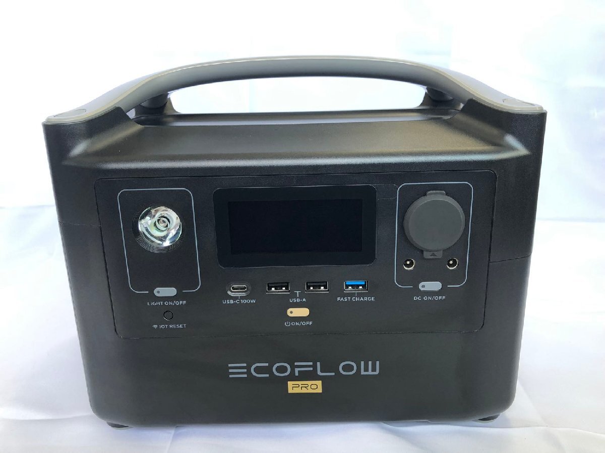 美品! EcoFlowメーカー直売 ポータブル電源 RIVER Pro 720Wh 蓄電池 家庭用 発電機 バッテリー 防災用品 急速 キャンプ 車中泊 停電の画像3