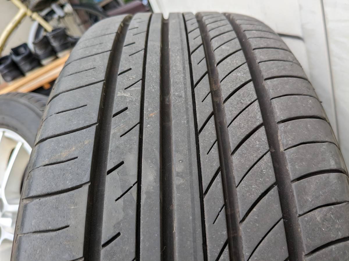 ヨコハマADVAN dB V552 205/60R16 残溝8～９分山 アルミ４本セット (ブリヂストン16-6.5J/114.3x5穴) ZVW40プリウスαなどの画像6