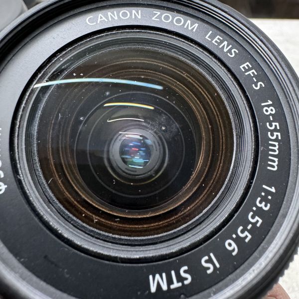 Canon EOS KISS X7 EF-S 18-55mm 1:3.5-5.6 IS STM 55-250mm 1:4-5.6 IS II デジタル一眼レフ カメラ_画像9
