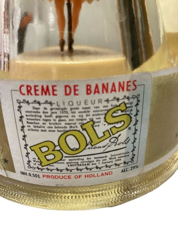 BOLS CREME DE BANANES ボルス クレーム ド バナナ リキュール バレリーナ 500ml 29％ 未開栓 古酒の画像7