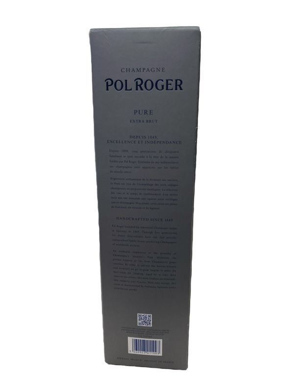 未開栓 POL ROGER PURE EXTRA BRUT ポル ロジェ エクストラ ブリュット 750ml 12.5% 元箱付き_画像9