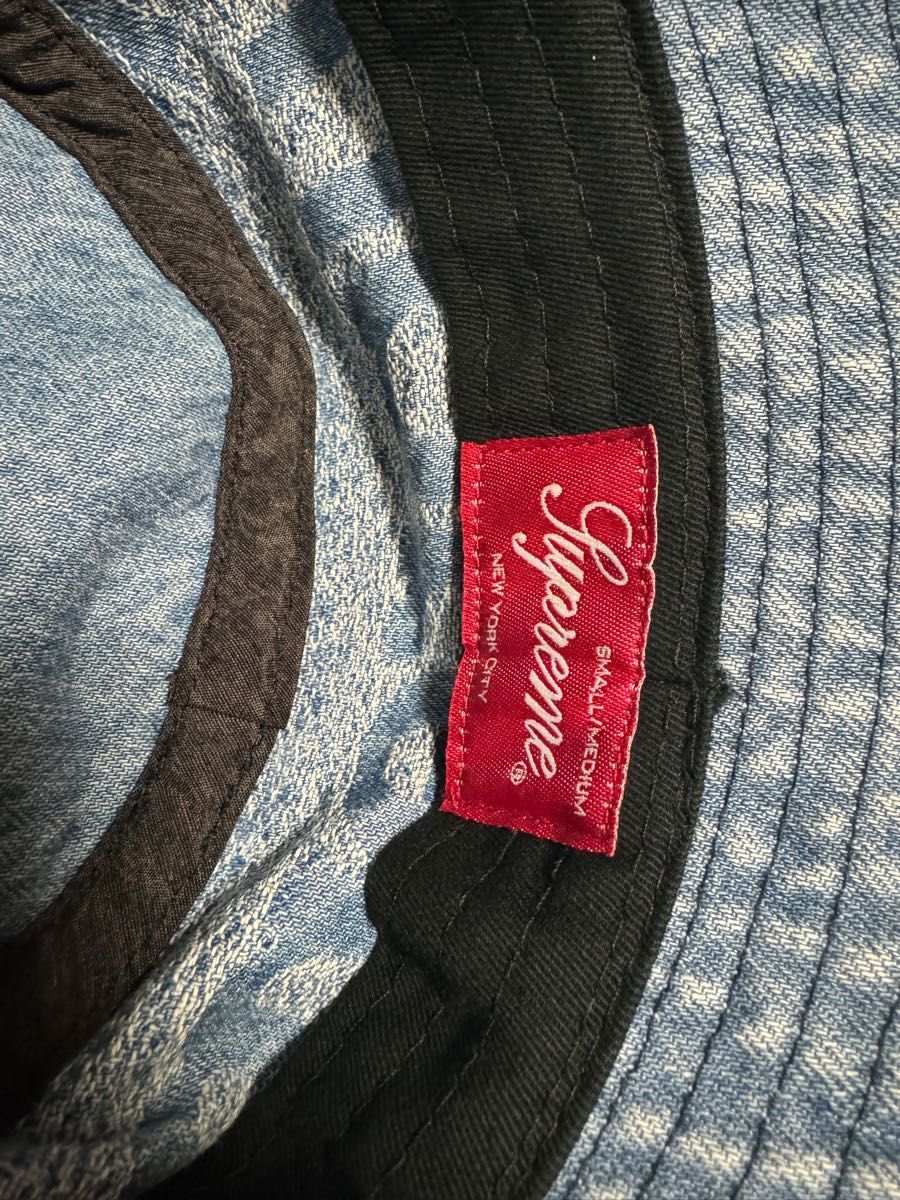 Supreme 2022SS Fade Jacquard Denim Crusher フェードジャカードクラッシャー デニムハット