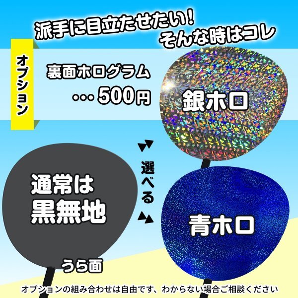 tk-02b【高嶺のなでしこ】日向端ひな ひなたま超絶推し片面青ホロうちわ付き 応援ファンサ目立つ文字入_画像4