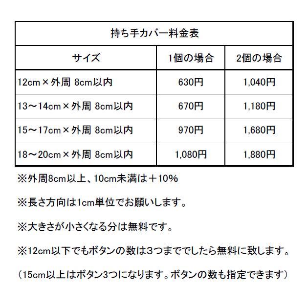 ★エルベシャプリエに最適★本革 持ち手カバー★ハンドルカバー★革 牛革 ネイビーの画像5