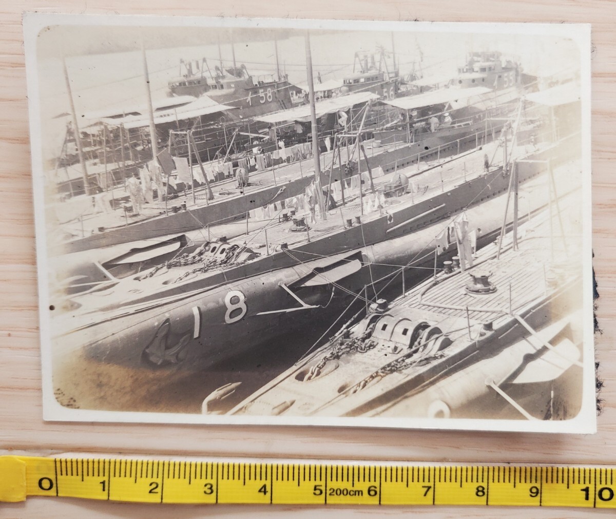 日本軍 写真 1枚 第十八潜水隊 パラオ 伊号第五十八 潜水艦 昭和五年頃 海軍 戦前 古写真の画像1