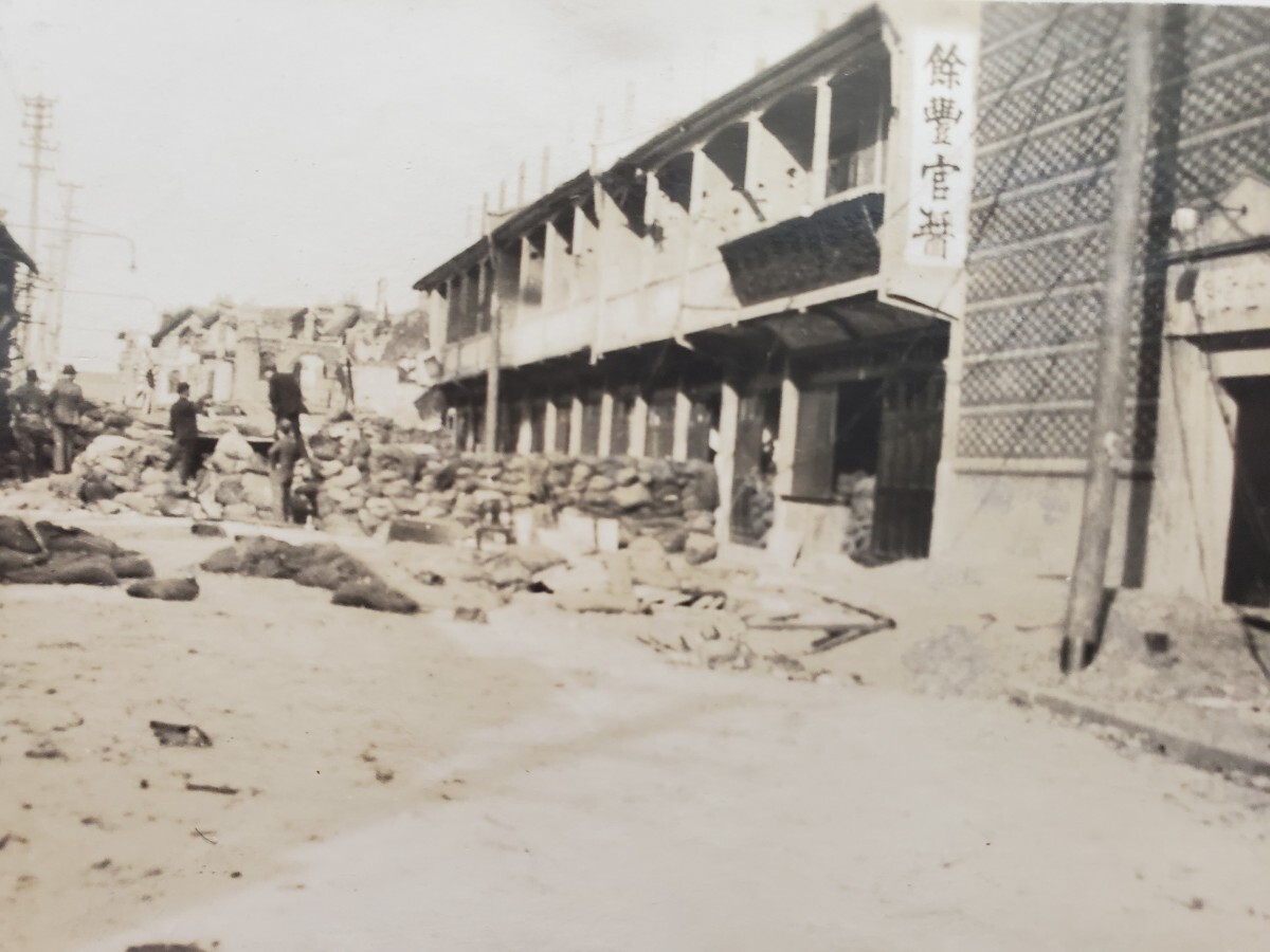 日本軍　写真　13枚　第一次上海事変　第十九路軍　敵陣地　陸戦隊　戦跡　四明公所　呉淞砲台　昭和七年　海軍　陸軍　戦前　古写真_画像5