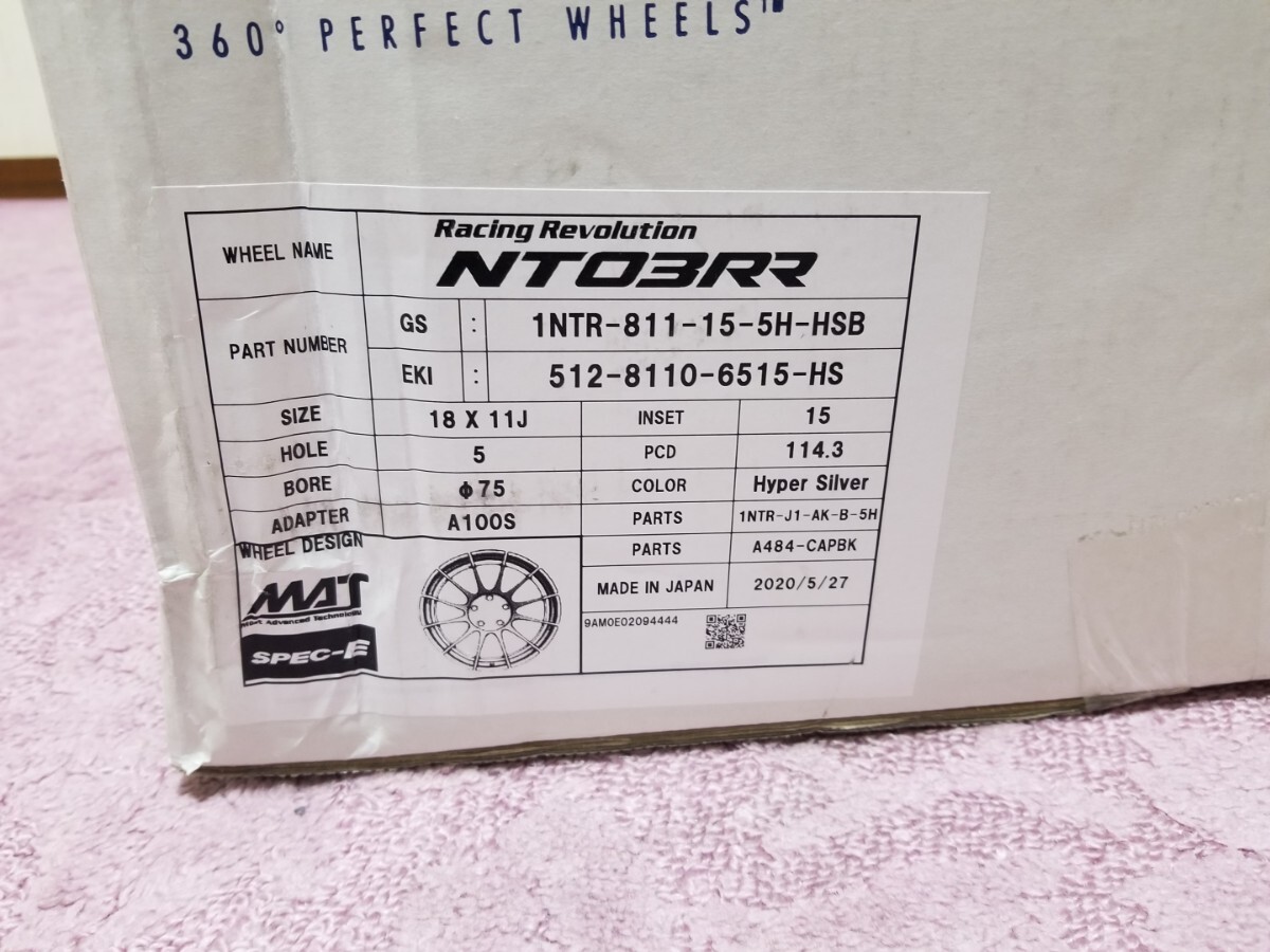 ENKEI エンケイ NT03RR ハイパーシルバー 18インチ 5H114 3 11J+ ENKEI エンケイ NT03RR ハイパーシルバー 18インチ 5H114 3 11J+