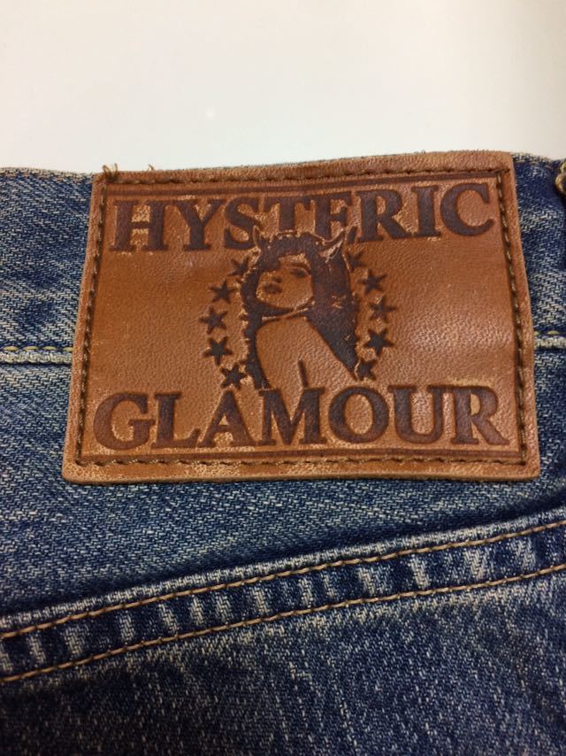 【ヒステリックグラマー HYRTERIC GLAMOUR スタッズ ダメージ デニム ジーンズ パンツ W28 メンズ レディース】