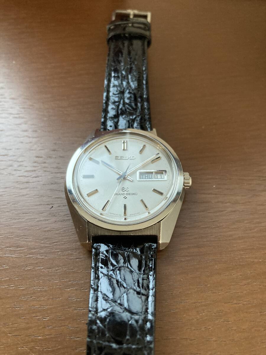  Grand Seiko GS 6146-8000 initial model stainless steel Grand Seiko 61GS beautiful goods self-winding watch . peace 5 year 11 month OH settled original tail pills 