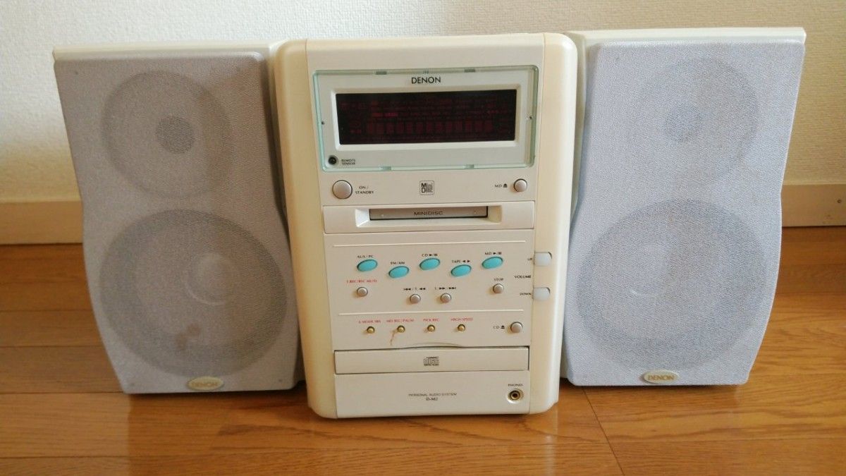 【レトロ】DENON/デノン システムコンポ CD/MD/FM/AM/カセット D-M2