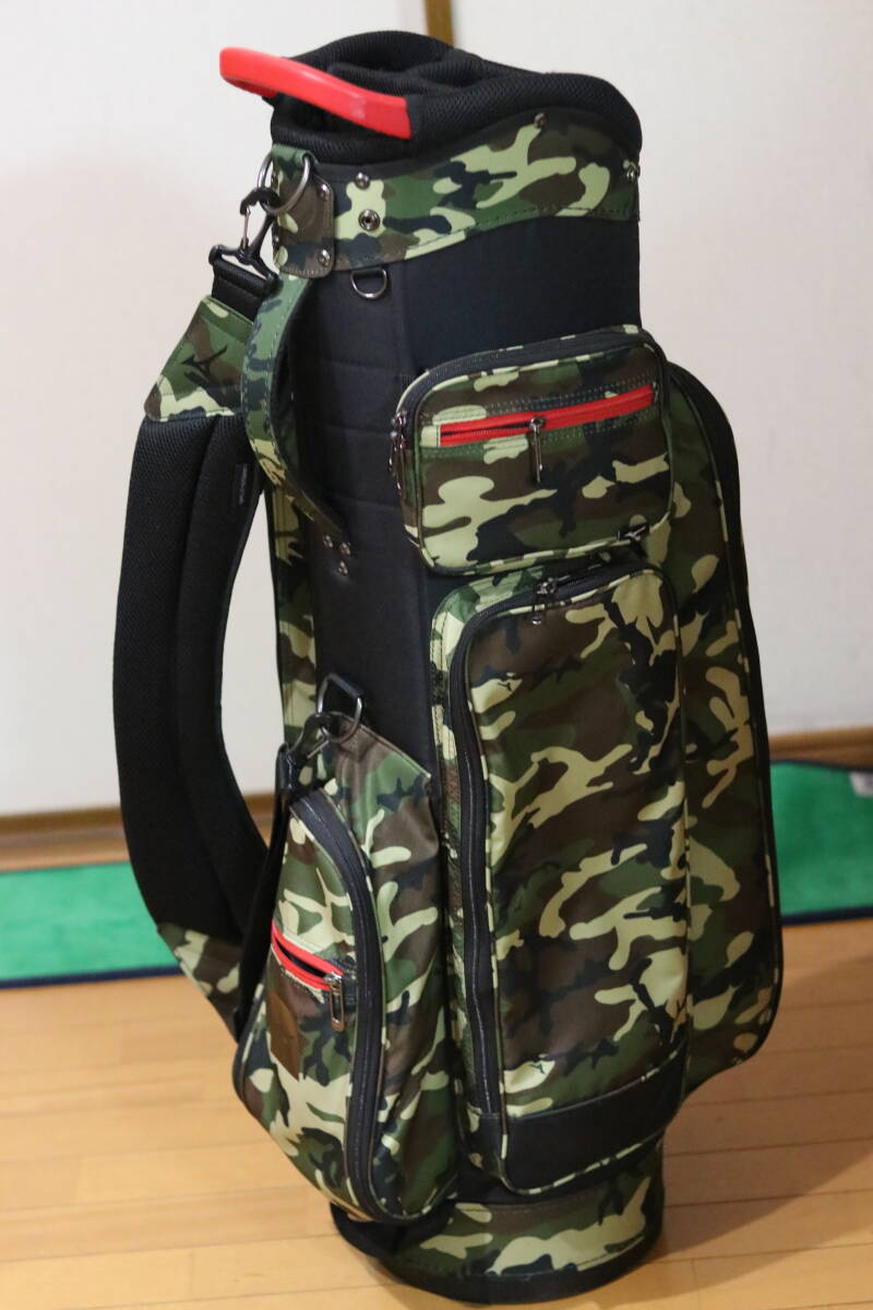 軽量2 2kg】ミズノ カモフラ 迷彩 キャディバッグ 9インチ 4 軽量2 2kg】ミズノ カモフラ 迷彩 キャディバッグ 9インチ 4