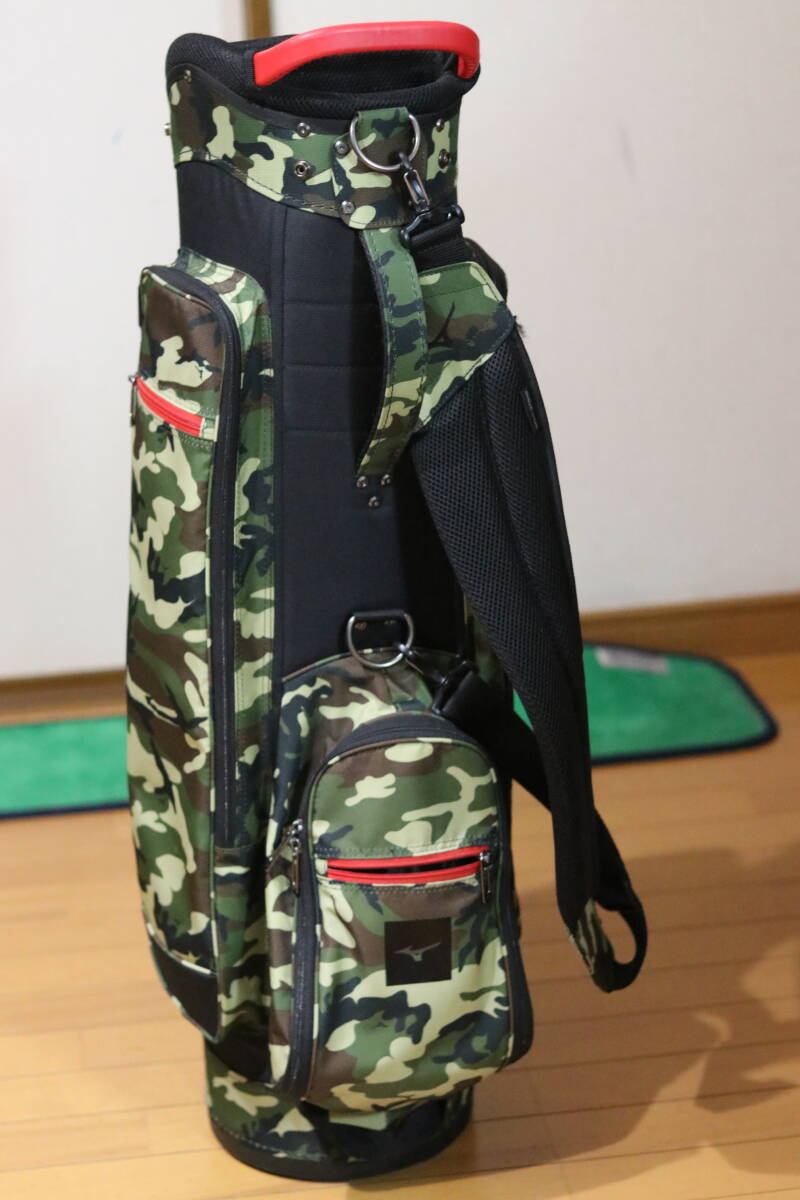 軽量2 2kg】ミズノ カモフラ 迷彩 キャディバッグ 9インチ 4 軽量2 2kg】ミズノ カモフラ 迷彩 キャディバッグ 9インチ 4