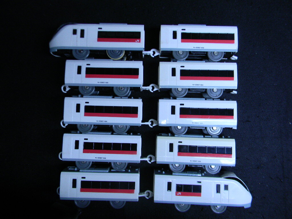 May.sale!{T44 E657 series tokiwa line Special sudden ... real car according 10 both } postage is cheap! Plarail USED