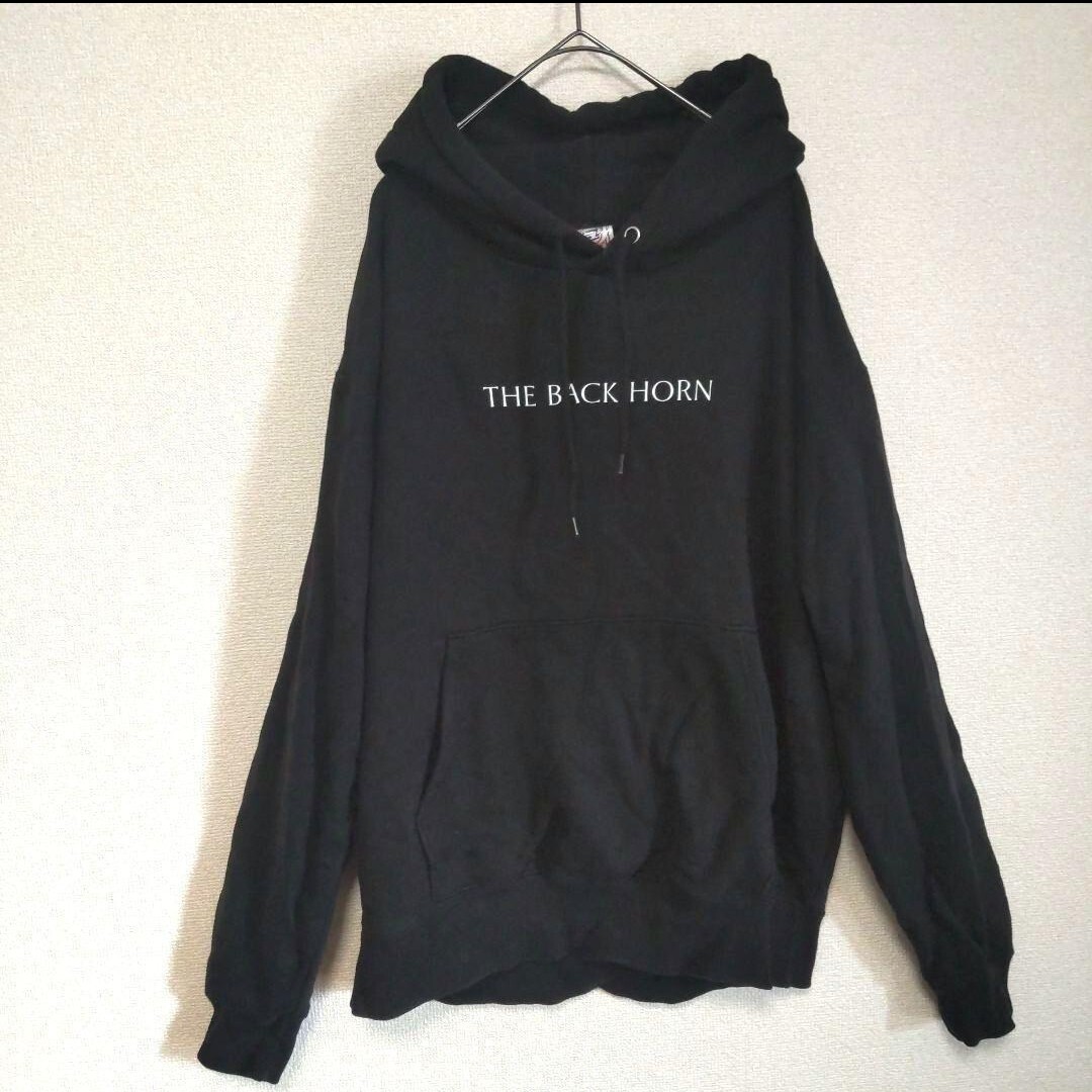 THE BACK HORN CARPE DIEM ザバックホーン カルペディエムパーカー フロントロゴ 大きいサイズ ロックバンド クロスステッチ 邦ロック_画像2