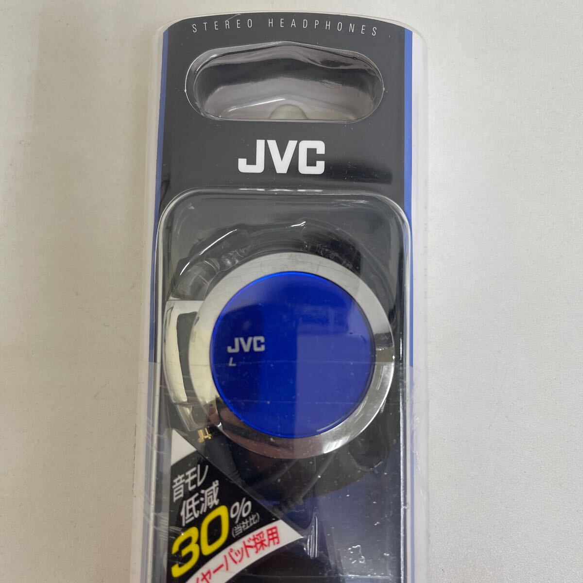 Y405. 10. JVC. アームレストヘッドホン　ヘッドホン　HP-AL202-MA. ブルー　　未使用　未開封　保管品_画像2