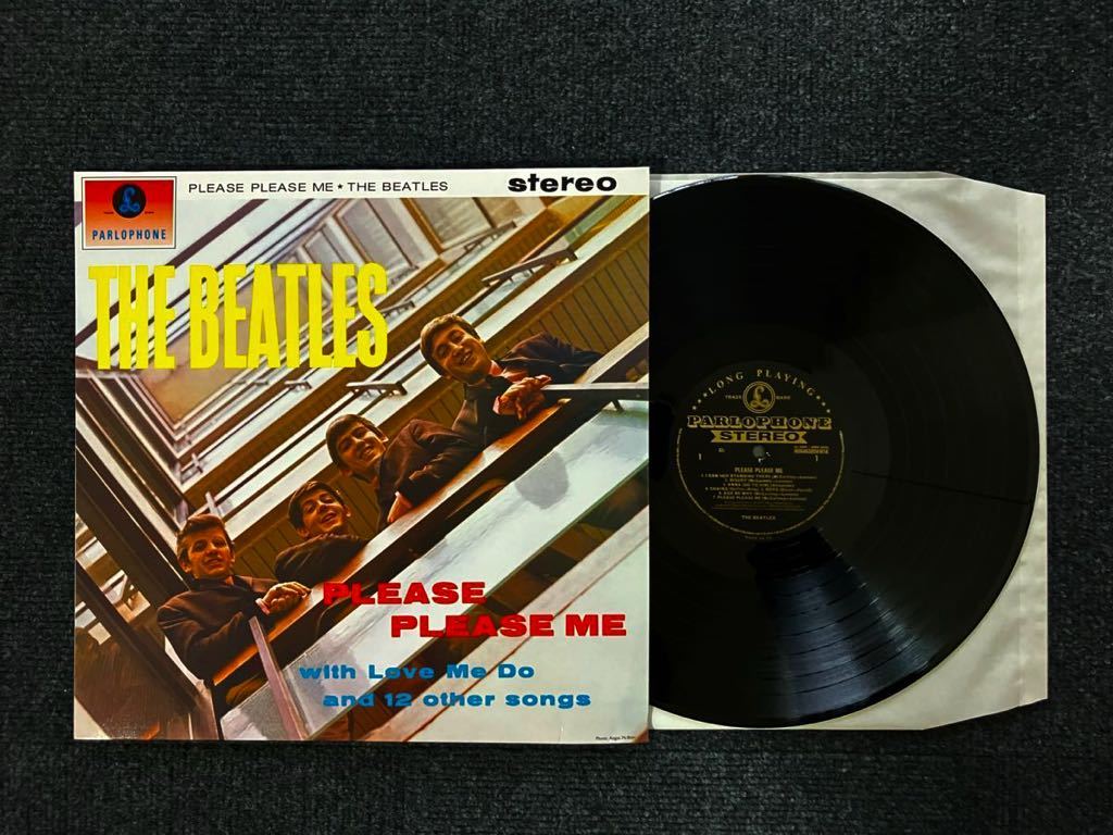 GOLD PARLOPHONE stereo PCS3042 BEATLES PLEASE PLEASE ME Reissue Vinyl LP ビートルズレコード john lennon paul mccartney EU UKの画像1
