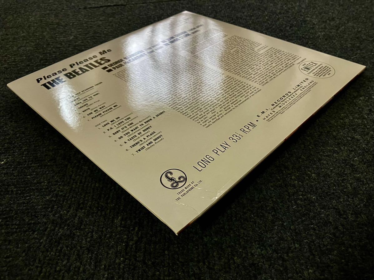 GOLD PARLOPHONE stereo PCS3042 BEATLES PLEASE PLEASE ME Reissue Vinyl LP ビートルズレコード john lennon paul mccartney EU UKの画像7