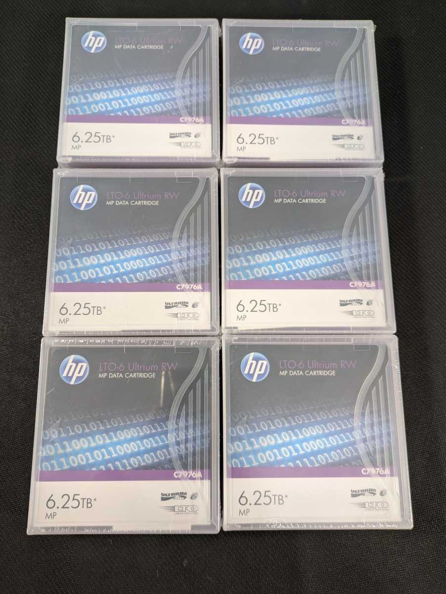 HP LTO-6 Ultrium RW C7976A 5 шт. комплект не использовался товар 