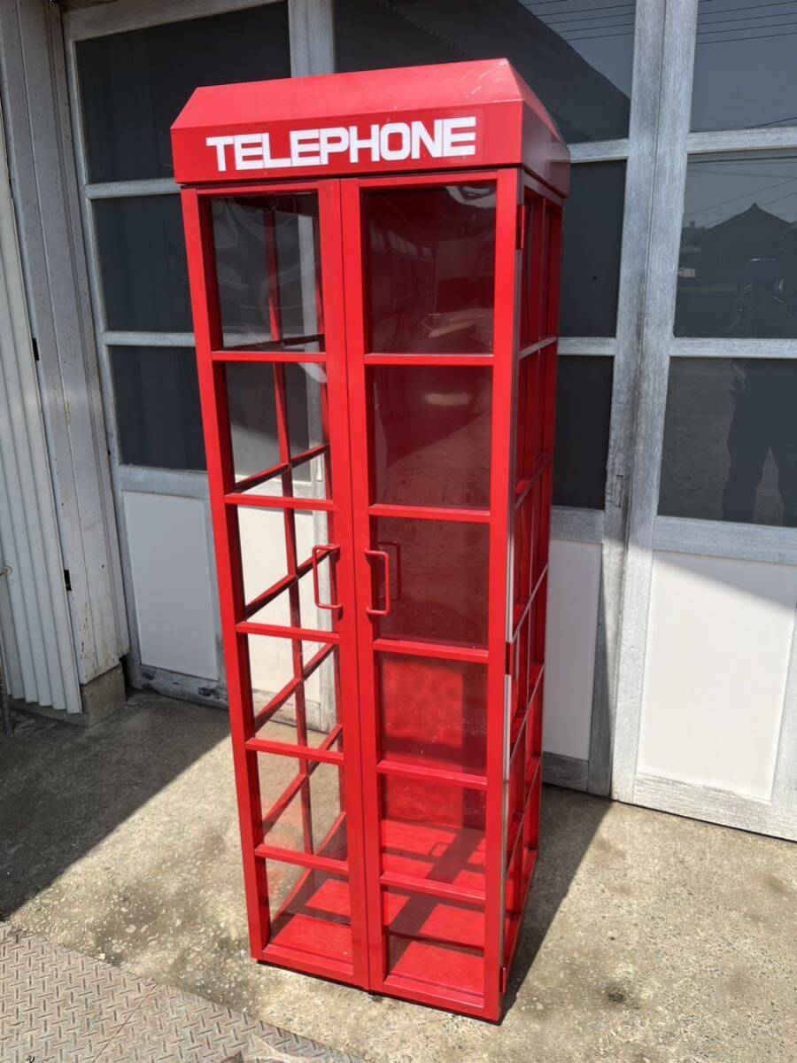  Showa era Vintage telephone box type locker wardrobe 