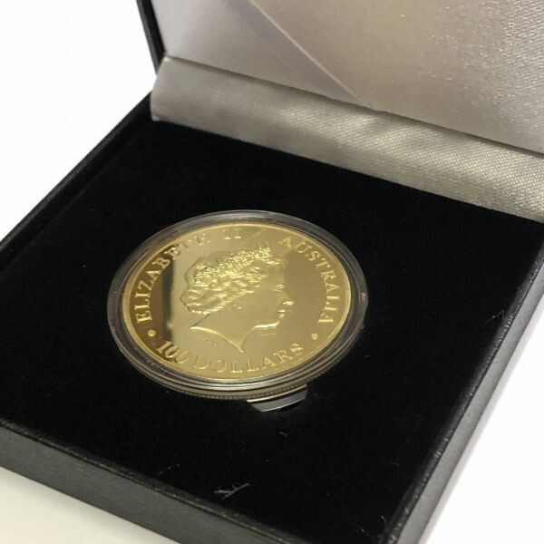 ◆ 鑑賞ケース入り エリザベスⅡ カンガルー金貨 オーストラリア ゴールド コイン 通貨_画像4