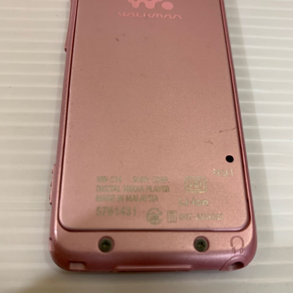 SONY ウォークマン WALKMAN NW-S14 動作確認済 ピンク （03.25）の画像3