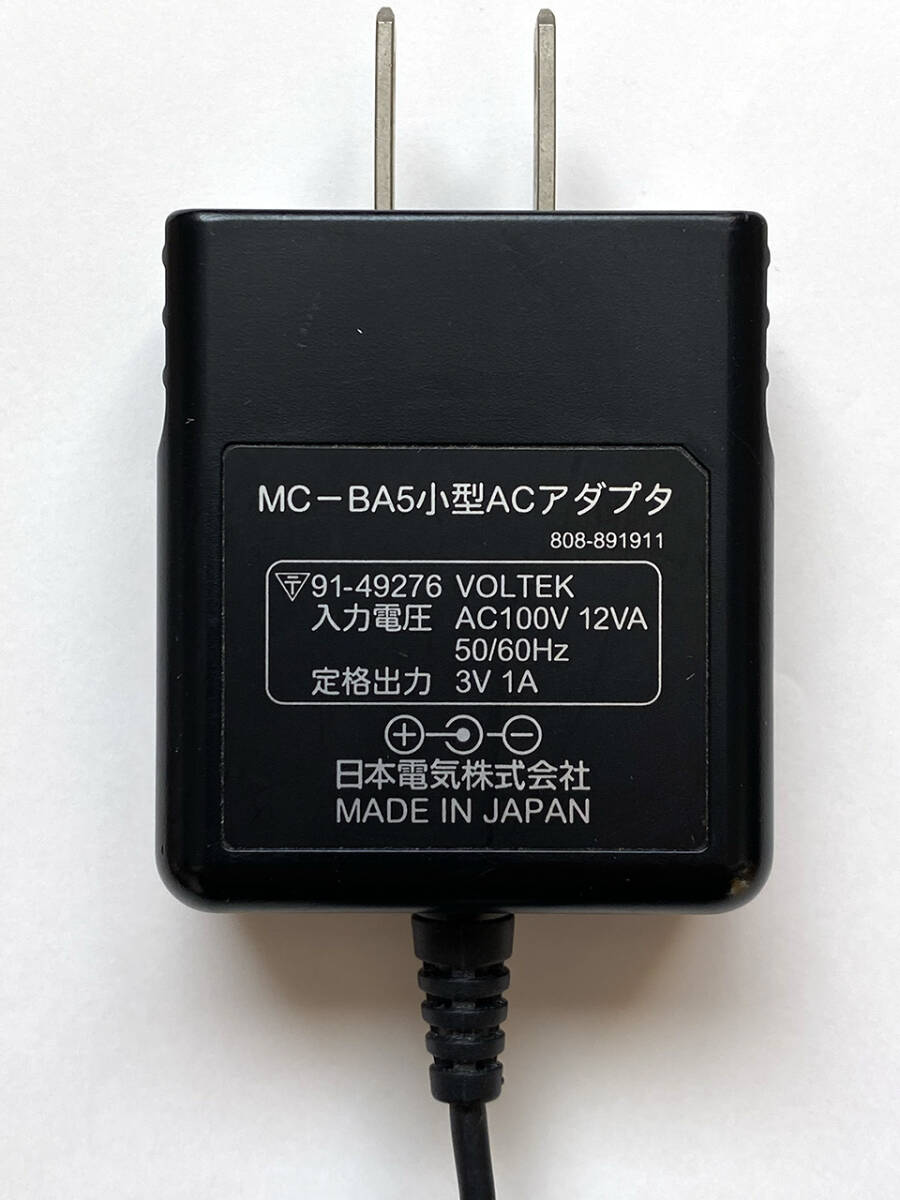 【送料込】NEC モバイルギア用 小型ACアダプタ MC-BA5 Mobilegearの画像2