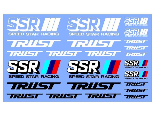 1/24 scale old car Fukuoka specification SSR Trust decal set (1)