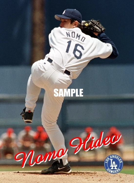 送料込み）ロサンゼルス・ドジャース（Los Angeles Dodgers）野茂 英雄 ポスターその１ の画像1