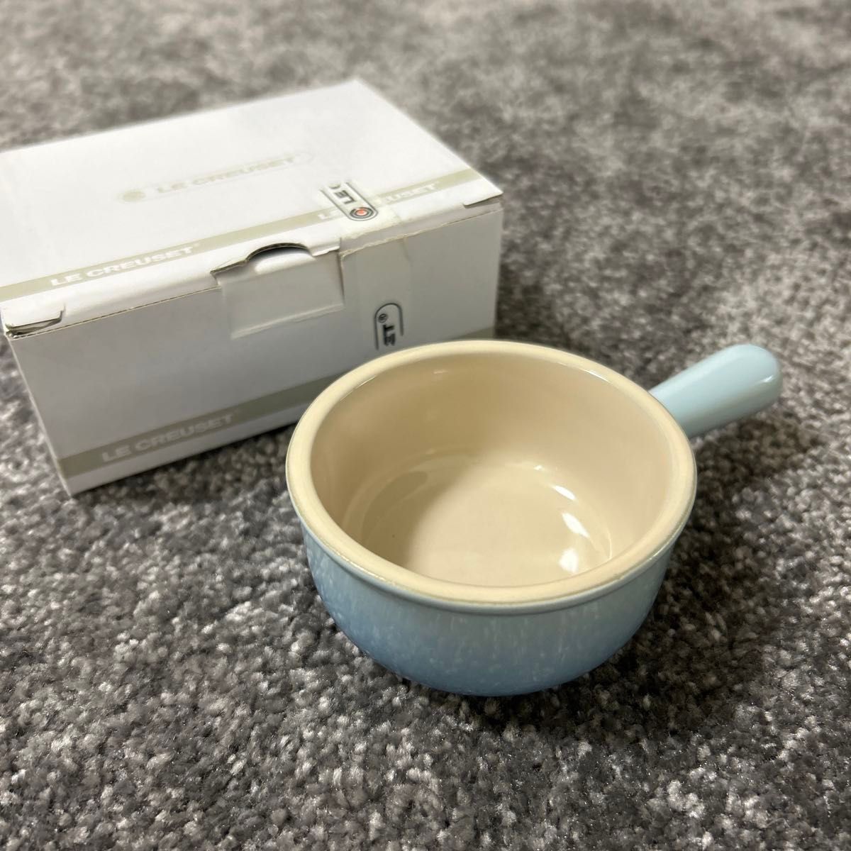 ルクルーゼ 新品 レア 海外限定 コースタルブルー ミニソース ルクルーゼ 新品 レア 海外限定 コースタルブルー ミニソース