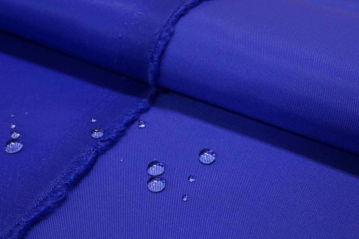 撥水加工 微薄～中厚地 緑＆青紫 2枚組 総長5ｍ 巾120～145cm ナイロンジャケット マウンテンパーカー アウトドアウェア バッグの画像5