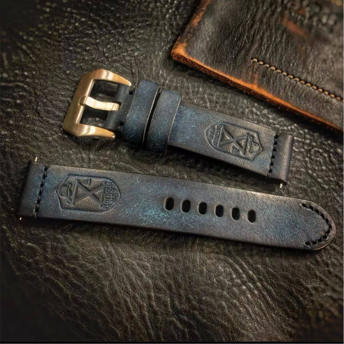 ハンドメイド パネライなど用 以外も 時計ベルト ヴィンテージ