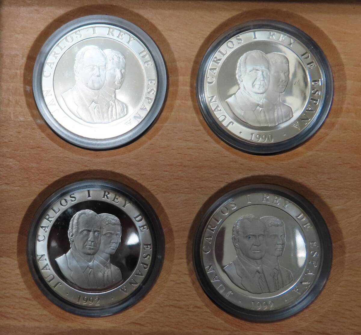 #76185 バルセロナ オリンピック 開催記念 1992 スペイン 2000ペセタ プルーフ銀貨 4種セット コインの画像3