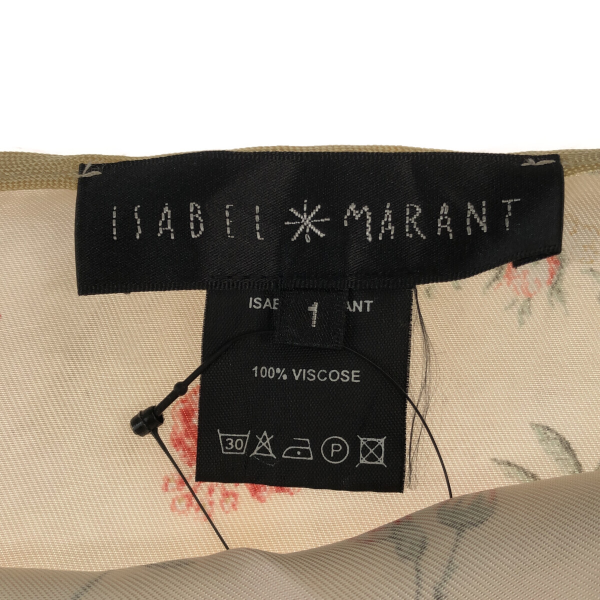 フランス製 ISABEL MARANT イザベルマラン ラップスカート ロングスカート Fサイズ フラワープリント 花柄 ベージュ_画像3